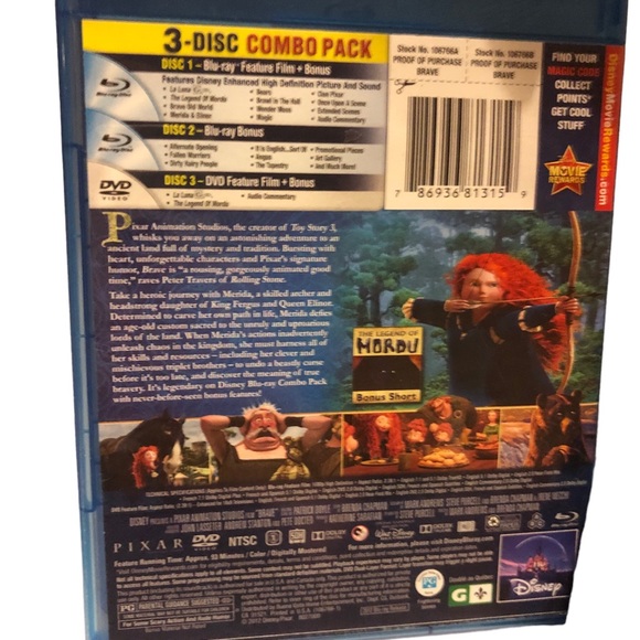 Brave Collectors Edition blue ray plus DVD bonus features 2012 - Picture 2 of 7